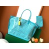 Goyard Anjou PM Seahorse Embroidery Blue