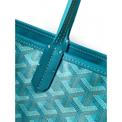 Goyard Anjou PM Seahorse Embroidery Blue