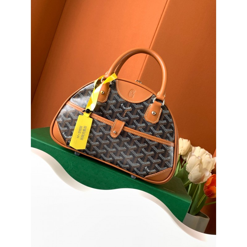 Goyard Bowling Mini Bags Black Tan 409