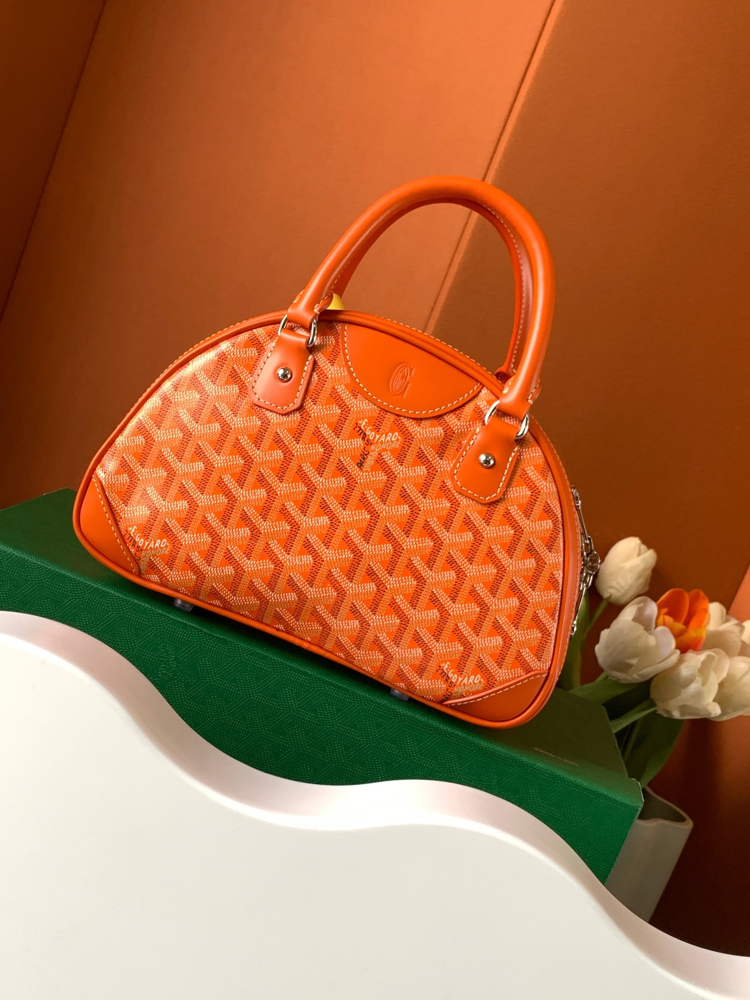 Goyard Bowling Mini Bags Orange 449