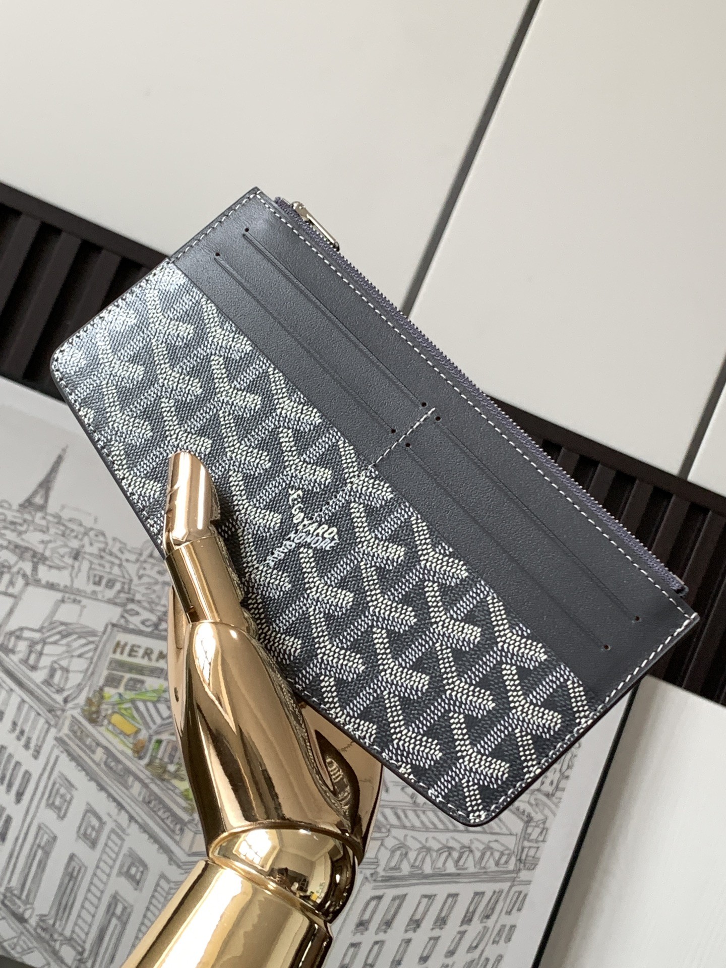 Goyard Insert Louise Wallet Grey 198