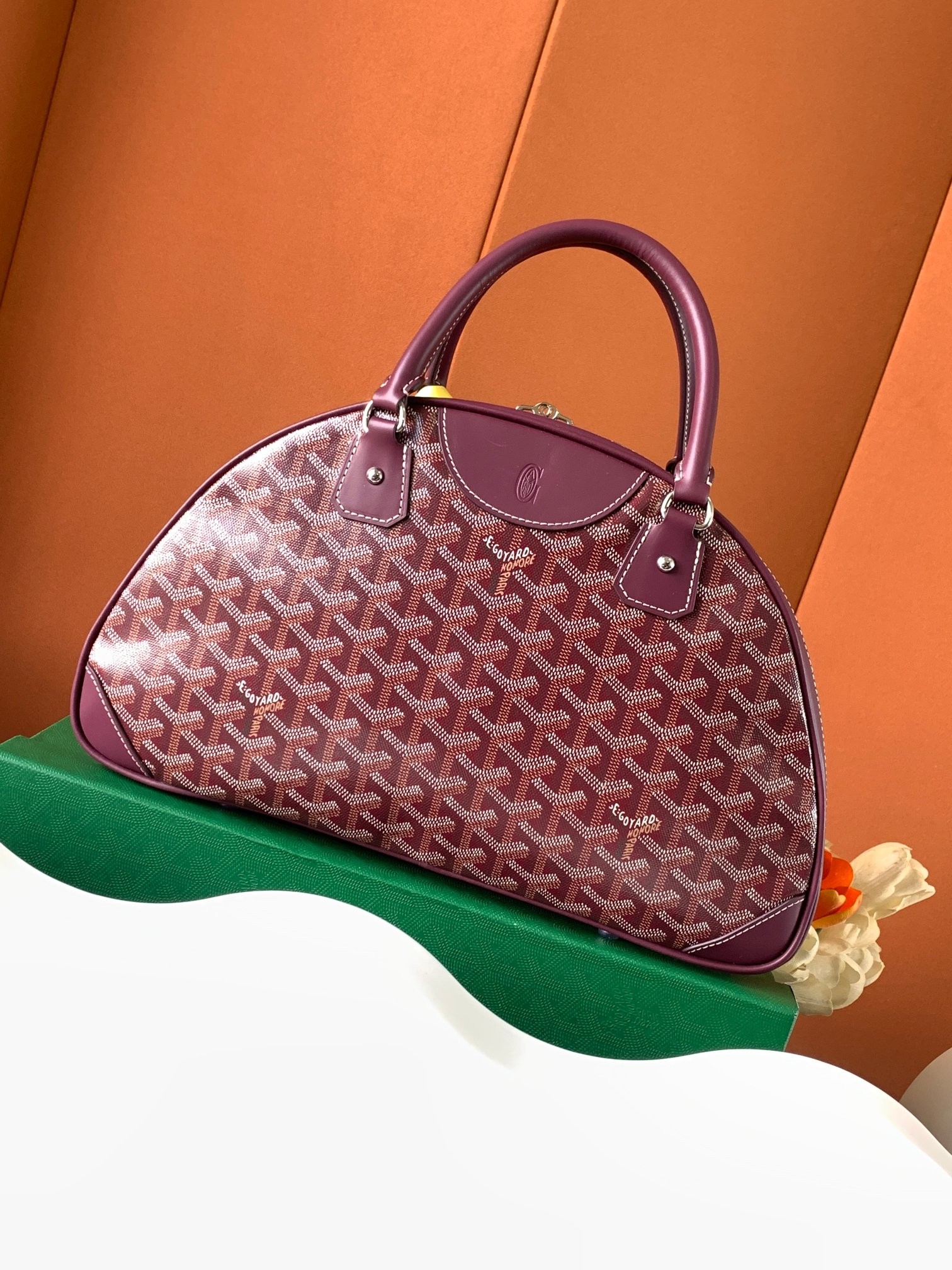 Goyard Bowling Large Bags Claret 199