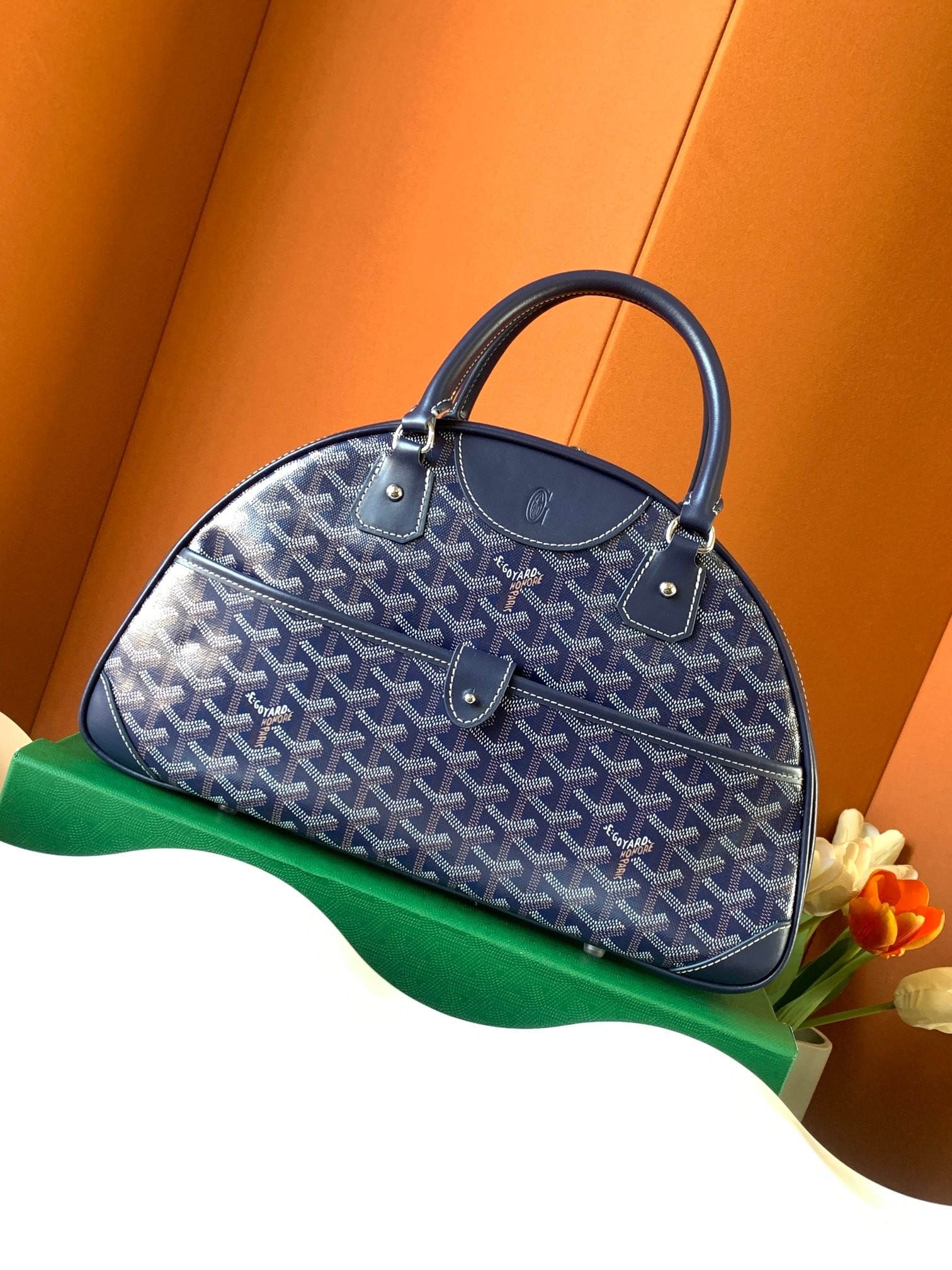 Goyard Bowling Large Bags Dray Blue 322