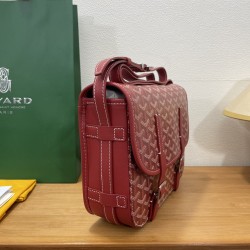 Goyard Double Buckle Large Messenger Bag Red 438