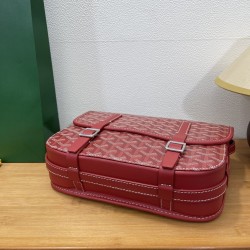 Goyard Double Buckle Large Messenger Bag Red 438