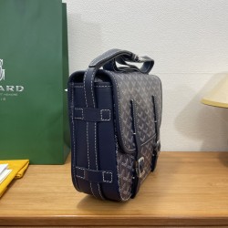 Goyard Double Buckle Large Messenger Bag  Dray Blue 164