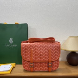 Goyard Double Buckle Large Messenger Bag Orange 013