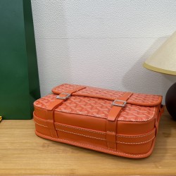 Goyard Double Buckle Large Messenger Bag Orange 013