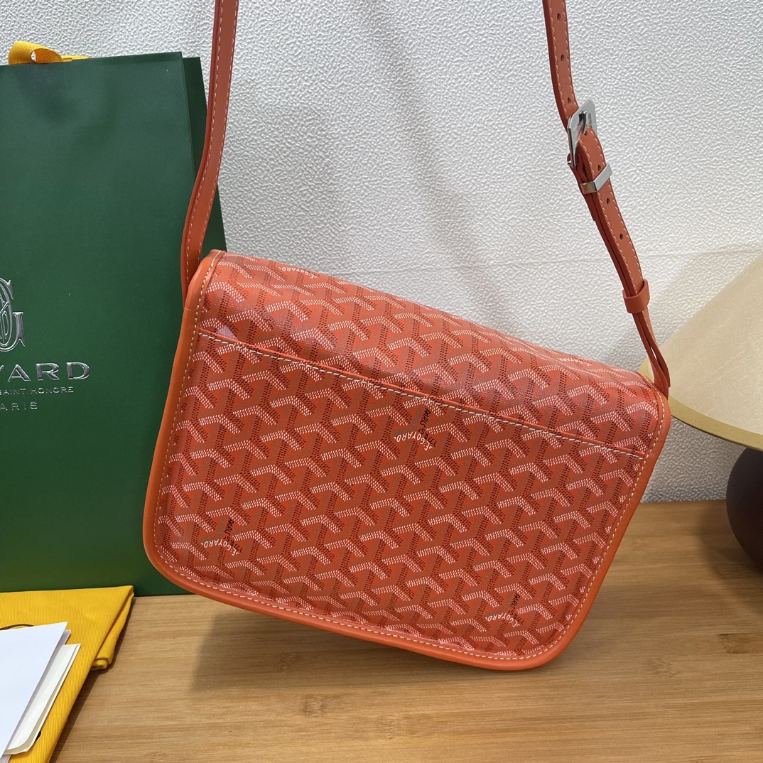 Goyard Double Buckle Large Messenger Bag Orange 013