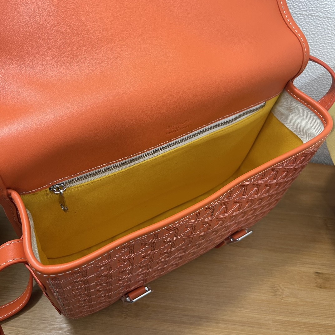 Goyard Double Buckle Large Messenger Bag Orange 013