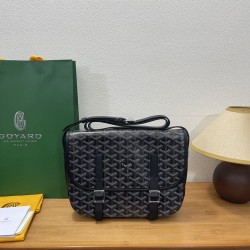 Goyard Double Buckle Large Messenger Bag Black 239