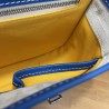 Goyard double button mini messenger bag 22CM Blue 637