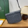 Goyard double button mini messenger bag 22CM Grey 659