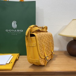 Goyard double button mini messenger bag 22CM Yellow 621