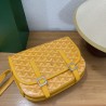 Goyard double button mini messenger bag 22CM Yellow 621