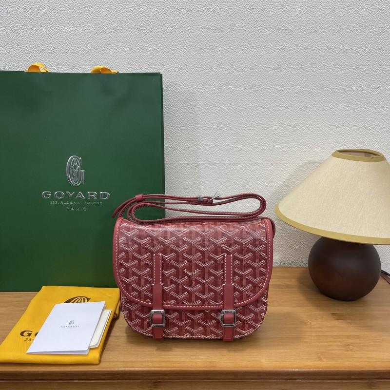 Goyard double button mini messenger bag 22CM Red 615