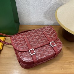 Goyard double button mini messenger bag 22CM Red 615