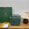 Goyard double button mini messenger bag 22CM Green 065