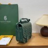 Goyard double button mini messenger bag 22CM Green 065