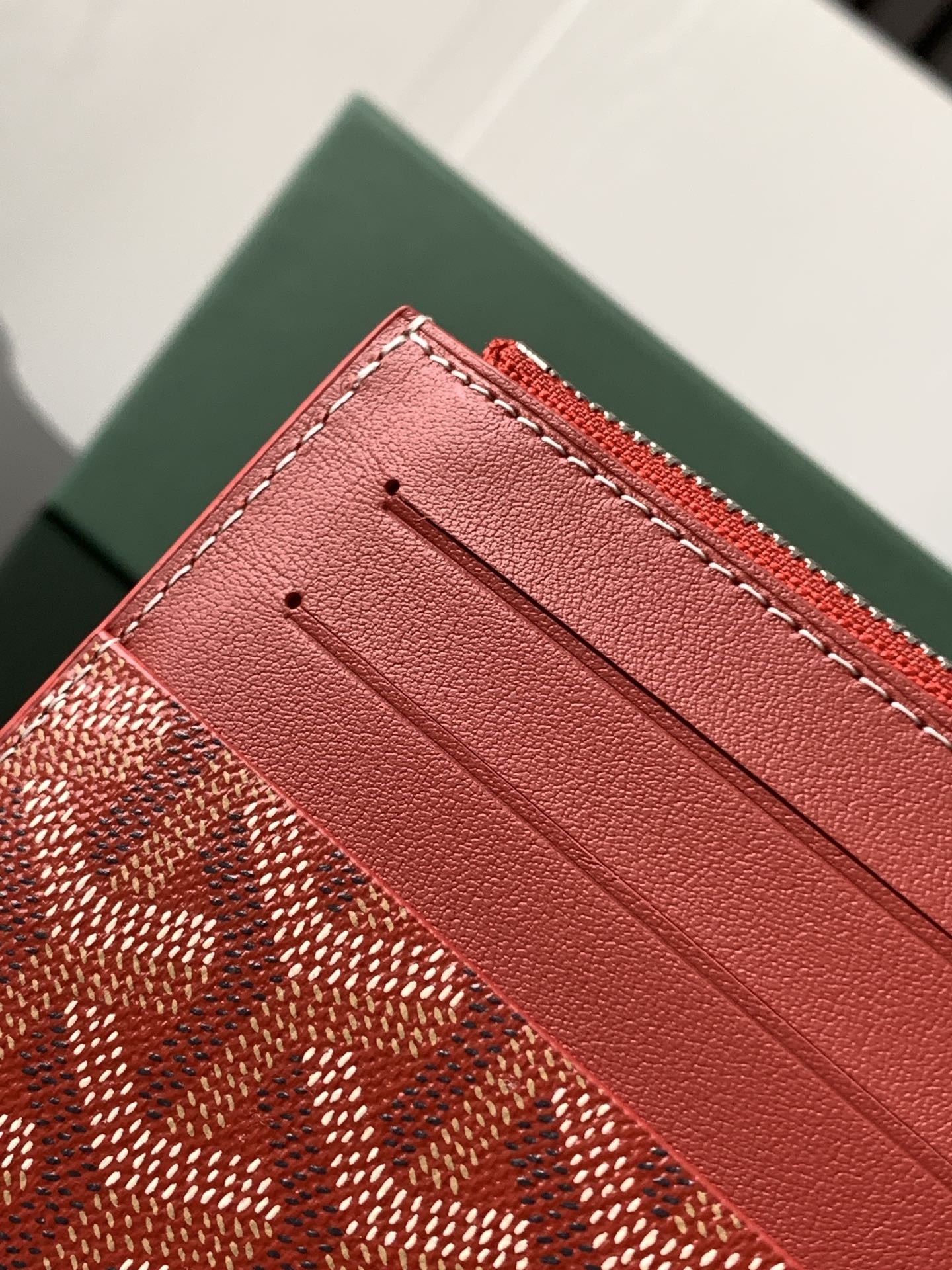 Goyard Insert Louise Wallet Red 268