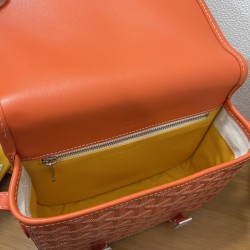 Goyard double button mini messenger bag 22CM Orange 949