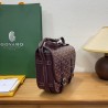 Goyard double button mini messenger bag 22CM Claret 967