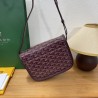 Goyard double button mini messenger bag 22CM Claret 967