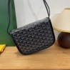 Goyard double button mini messenger bag 22CM Black 415