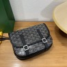 Goyard double button mini messenger bag 22CM Black 415