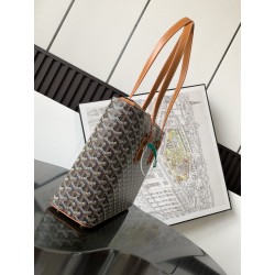 Goyard vintage tote bag Black Tan 657