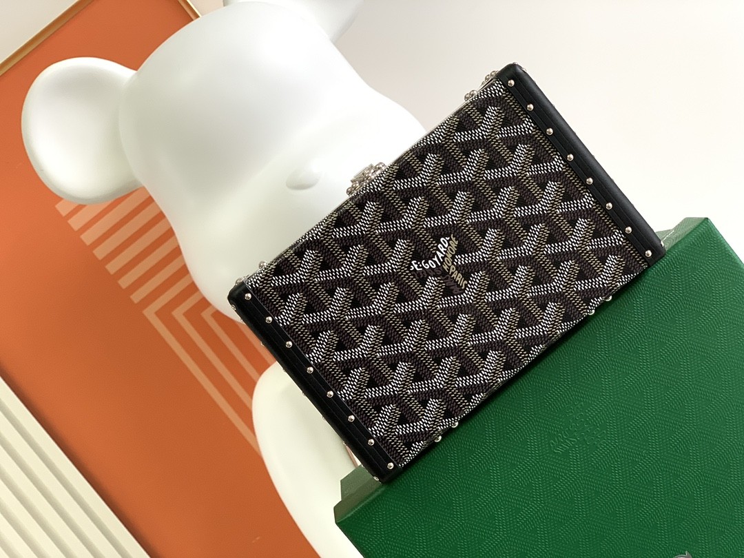 Goyard Minaudière Trunk Bag Box Black 542