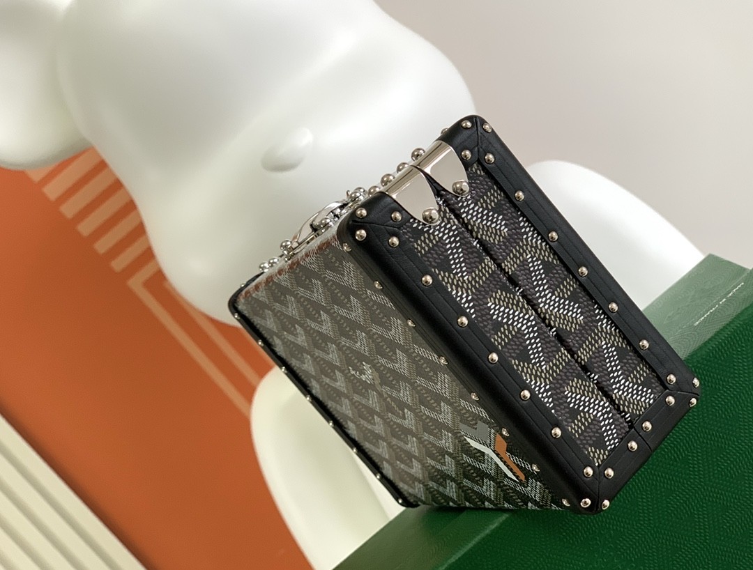 Goyard Minaudière Trunk Bag Box Black 542