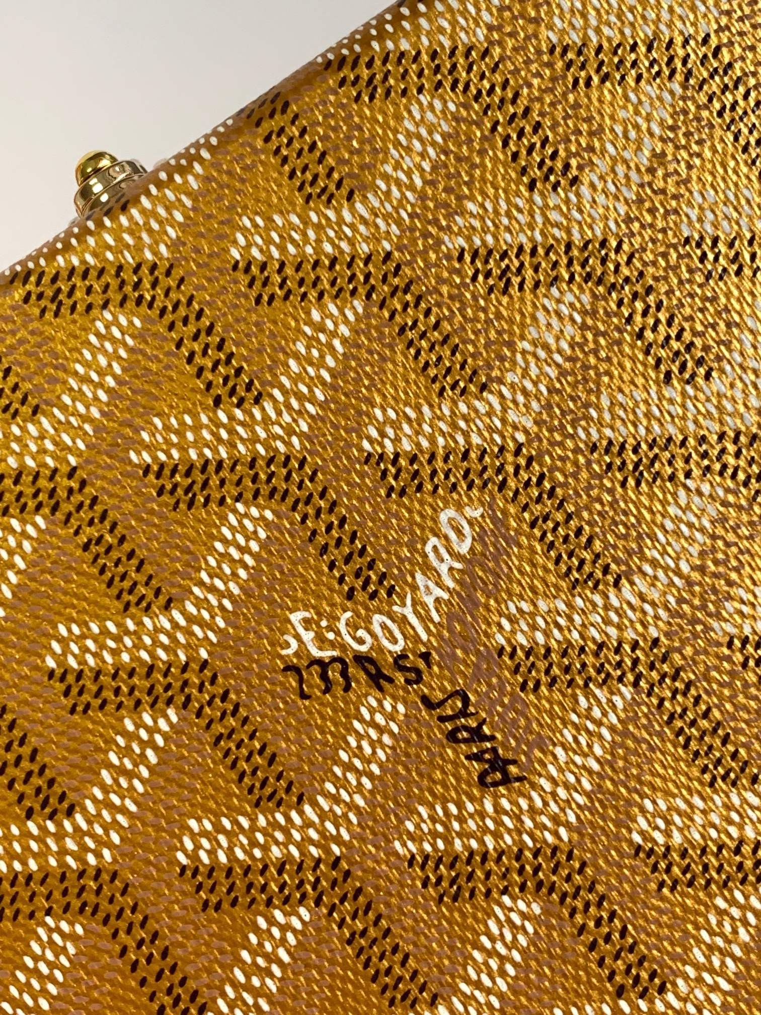 Goyard Minaudière Trunk Bag Box Yellow 256