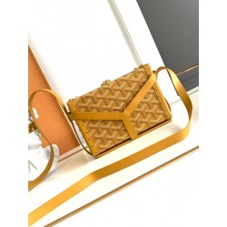 Goyard Minaudière Trunk Bag Box Yellow 256