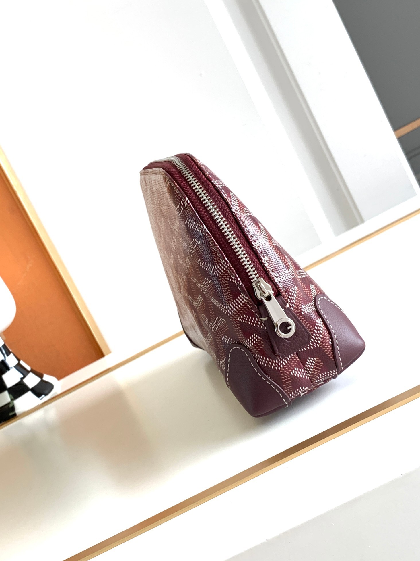 Goyard Vendôme Cosmetic Pouch Burgundy 602