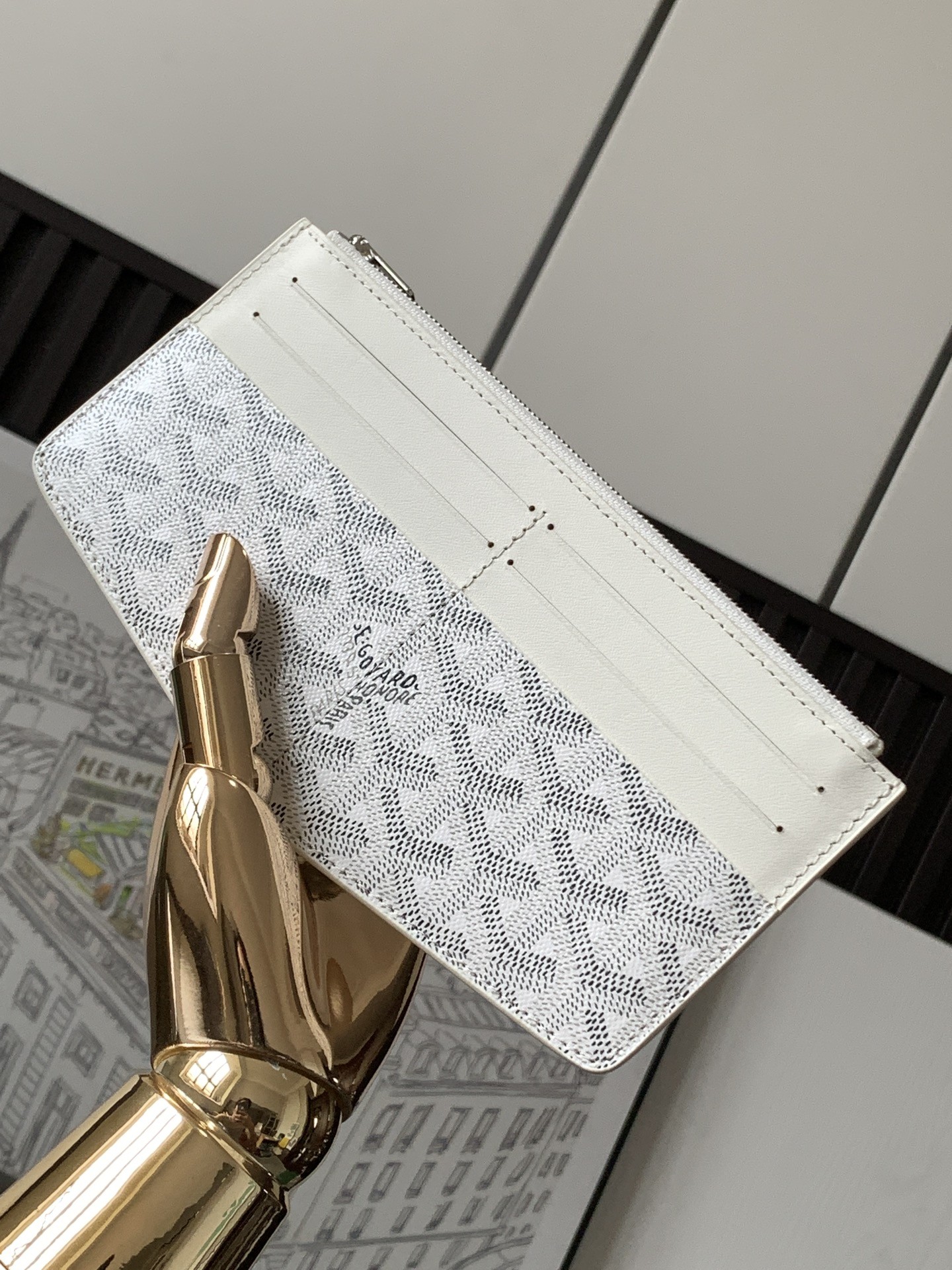 Goyard Insert Louise Wallet White 488