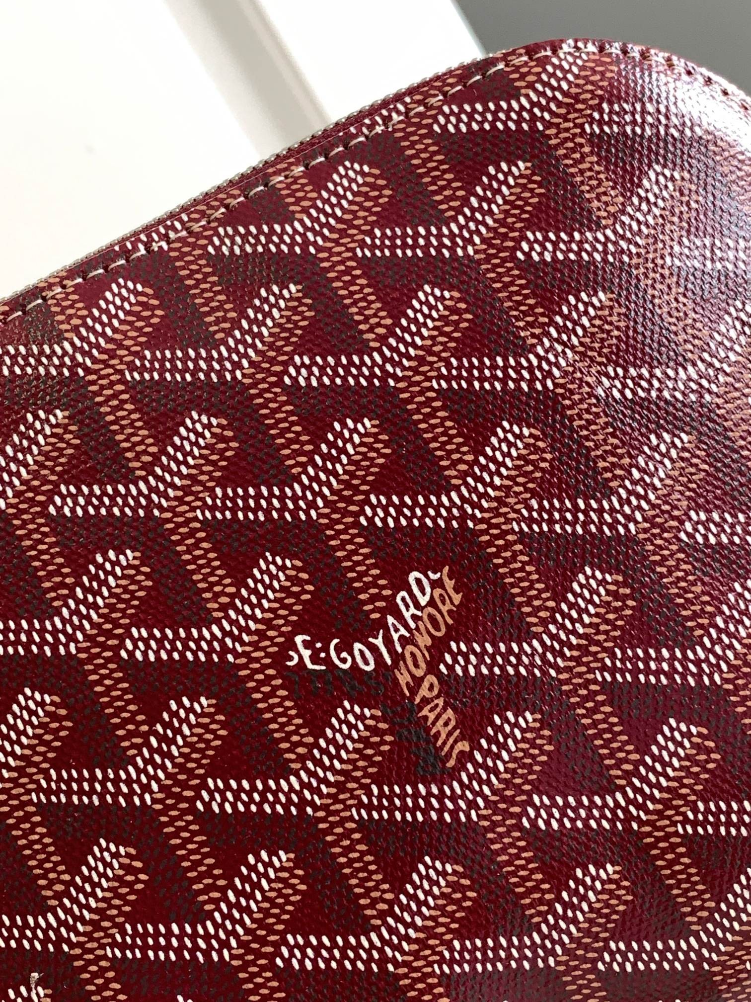 Goyard Vendôme Cosmetic Pouch Burgundy 602