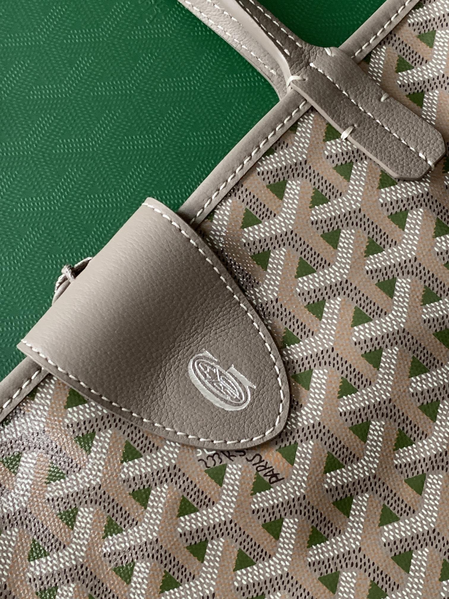 Goyard Saint Louis GM Bags Gray Green 485