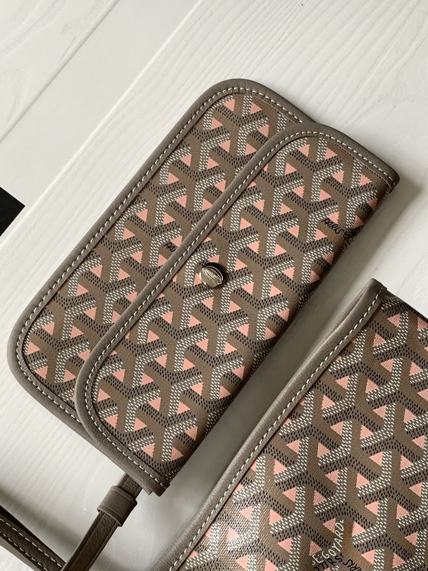 Goyard Saint Louis GM Bags Gray Pink 154