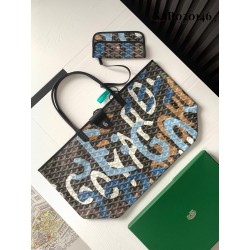 Goyard Saint Louis GM Bags Camouflage Blue 795