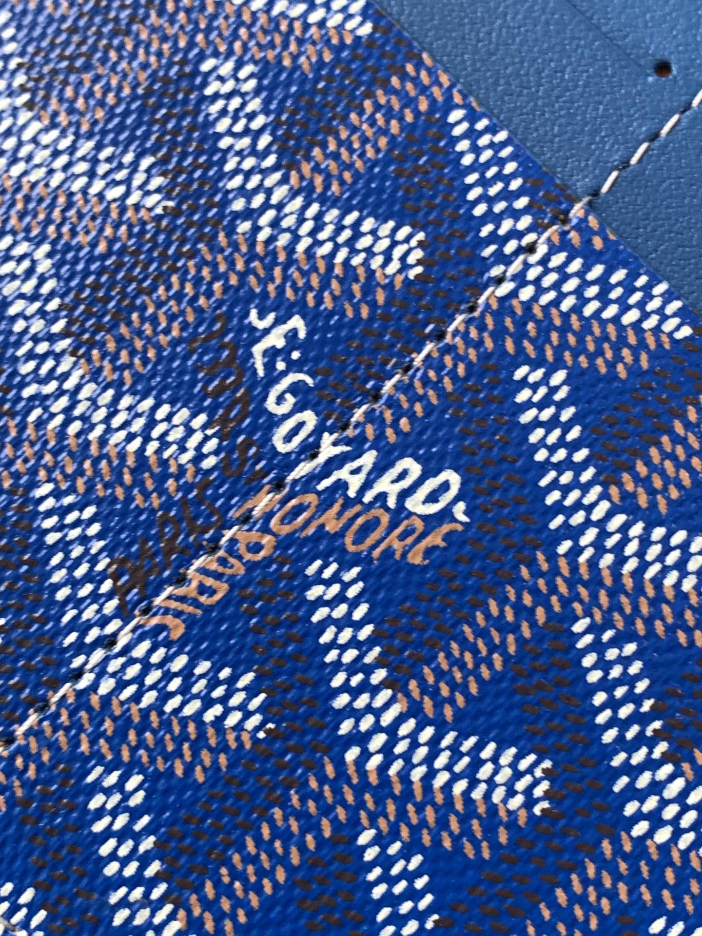 Goyard Insert Louise Wallet Blue 528