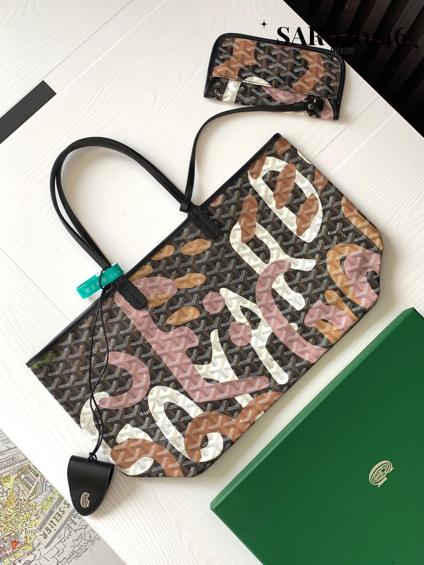 Goyard Saint Louis PM Bag Camouflage Pink 525