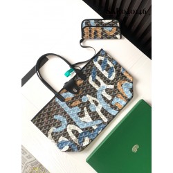 Goyard Saint Louis PM Bag Camouflage Blue 584