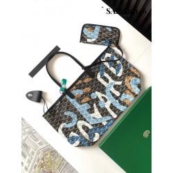 Goyard Saint Louis PM Bag Camouflage Blue 584