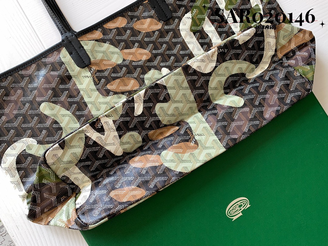 Goyard Saint Louis PM Bag Camouflage Green 547