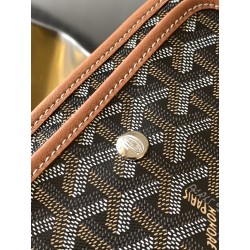 Goyard Plumet Pocket Wallet Black Tan 743