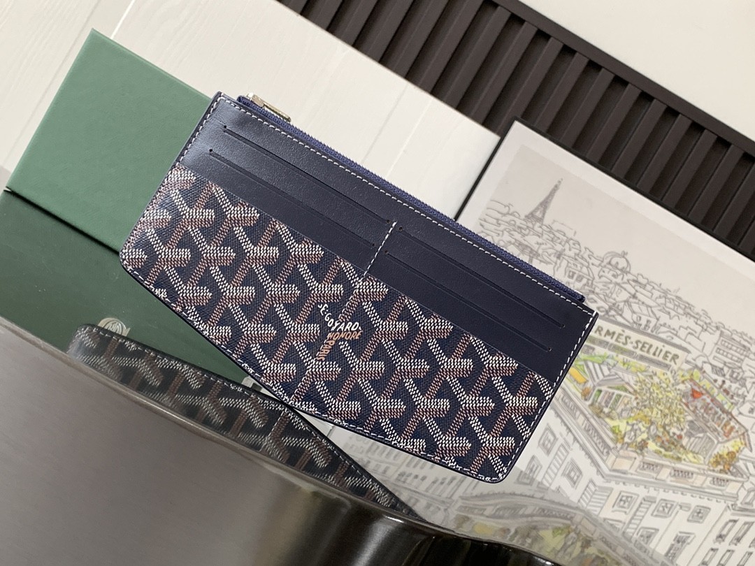 Goyard Insert Louise Wallet Navy Blue 984