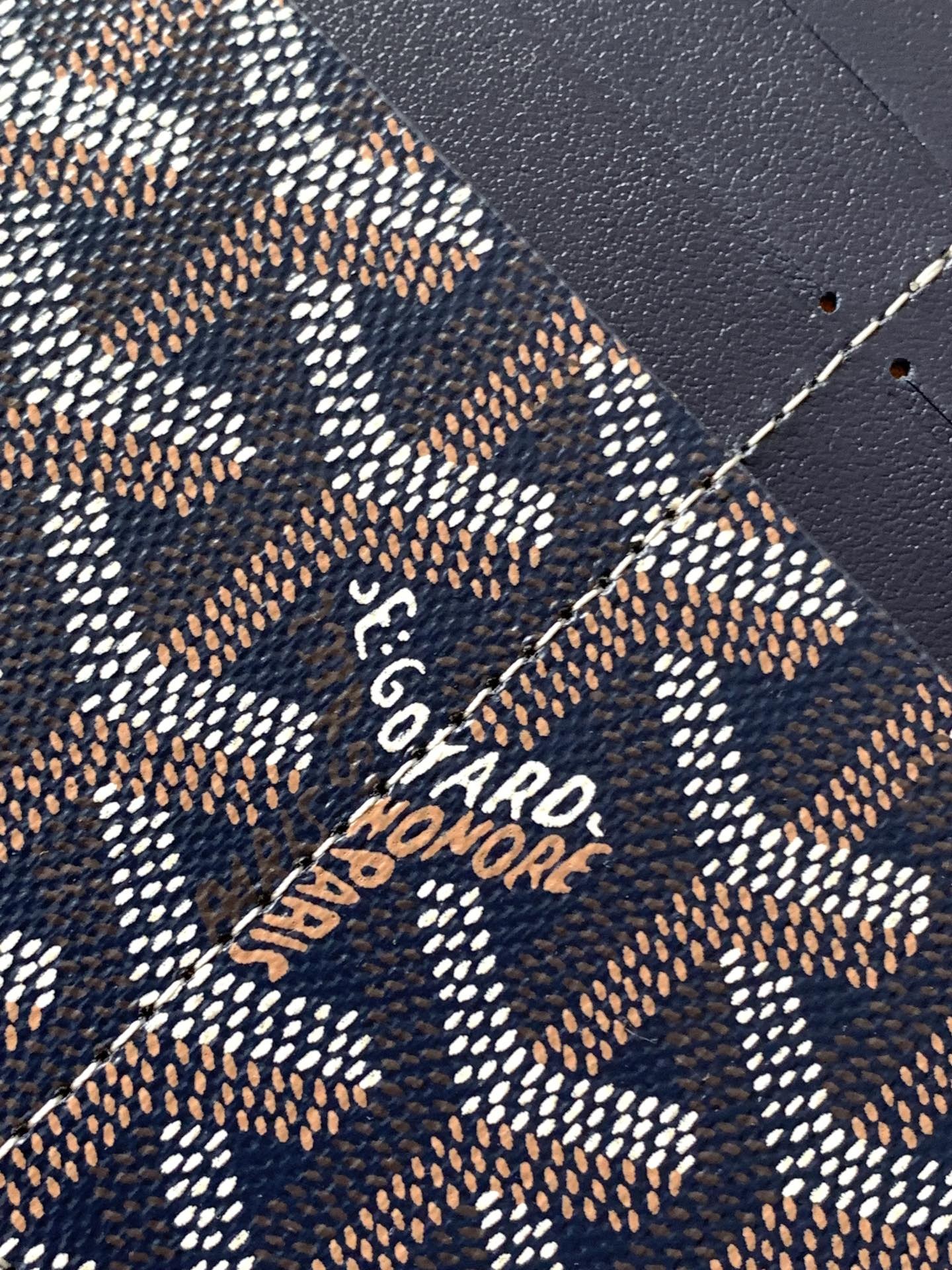 Goyard Insert Louise Wallet Navy Blue 984